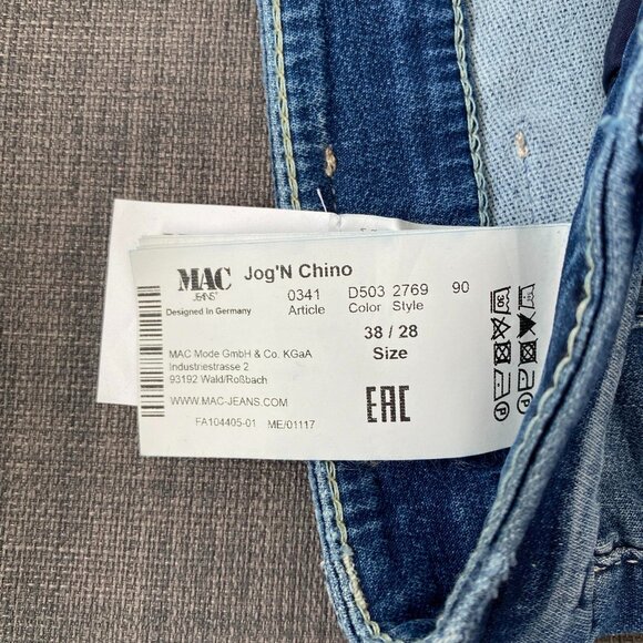 NWT Mac Jog 'n Jeans Blue Skinny Fit 28/38 - Picture 7 of 10